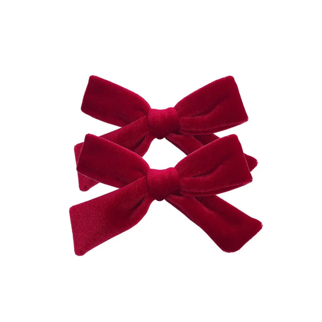 Mulberry Velvet Bows