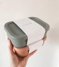 Load image into Gallery viewer, PRE-ORDER Personalised Silicone Bento Lunch Box | Sage
