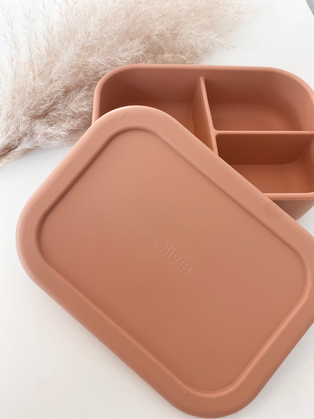 PRE-ORDER Personalised Silicone Bento Lunch Box | Blush