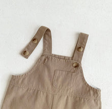 Load image into Gallery viewer, Cotton Dungarees | Brown
