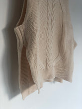 Load image into Gallery viewer, Cable Knitted Vest | Oatmeal

