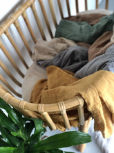 Load image into Gallery viewer, Organic Cotton Swaddle Blanket | Mustard
